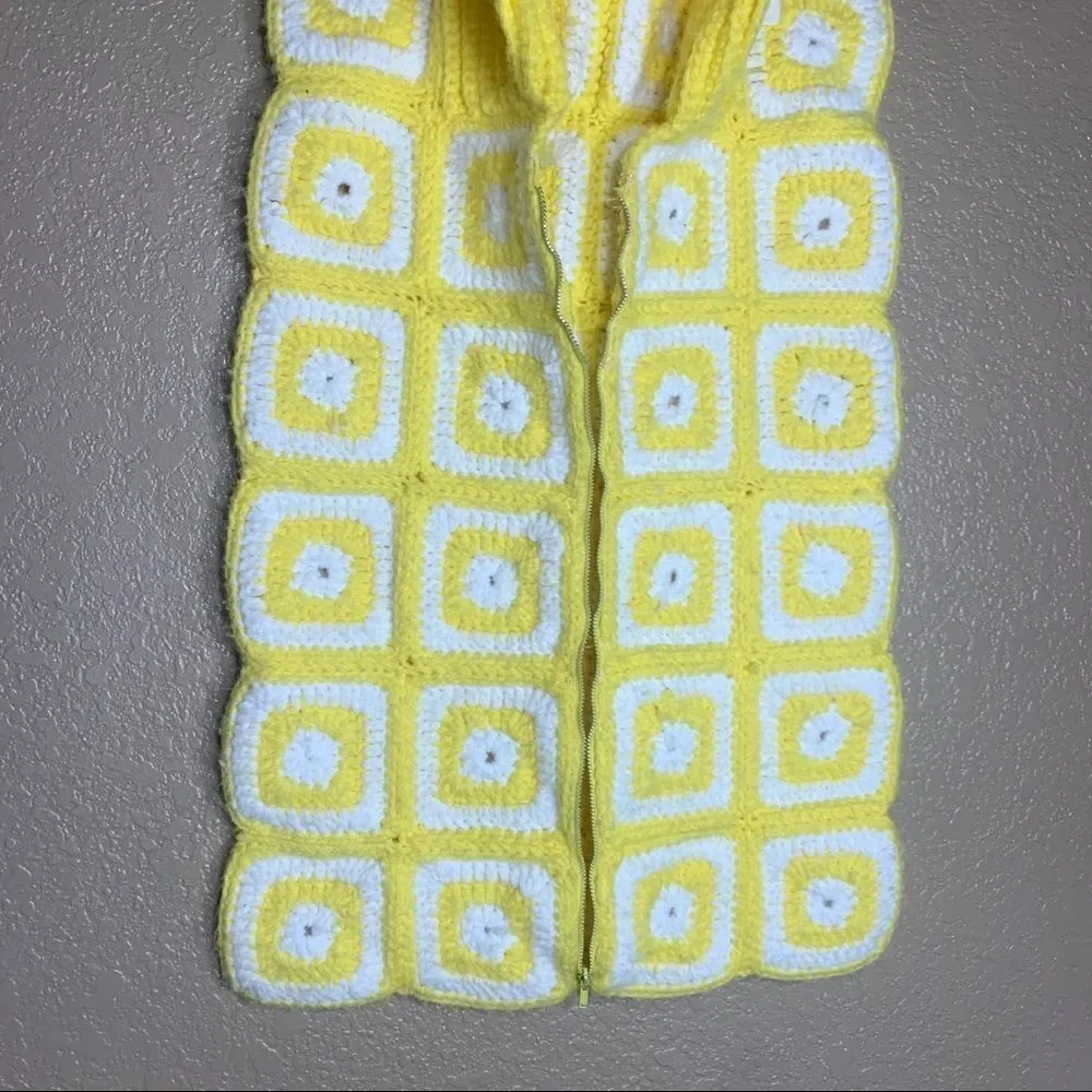 ‎Vintage crochet granny square handmade baby sleep sack